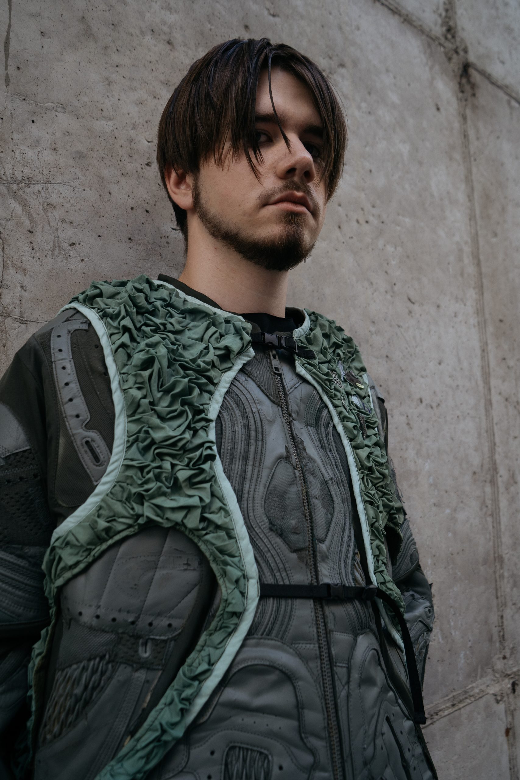 PLNGNS MEN'S LEATHER JACKET + NYLON CAPE - Image 4
